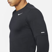 Nike Mens Element Dri-FIT Long Sleeve Shirt Black Reflective Silver Medium