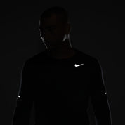 Nike Mens Element Dri-FIT Long Sleeve Shirt Black Reflective Silver Medium