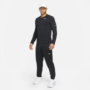 Nike Mens Element Dri FIT Long Sleeve Fitness Shirt Black Silver 2XL