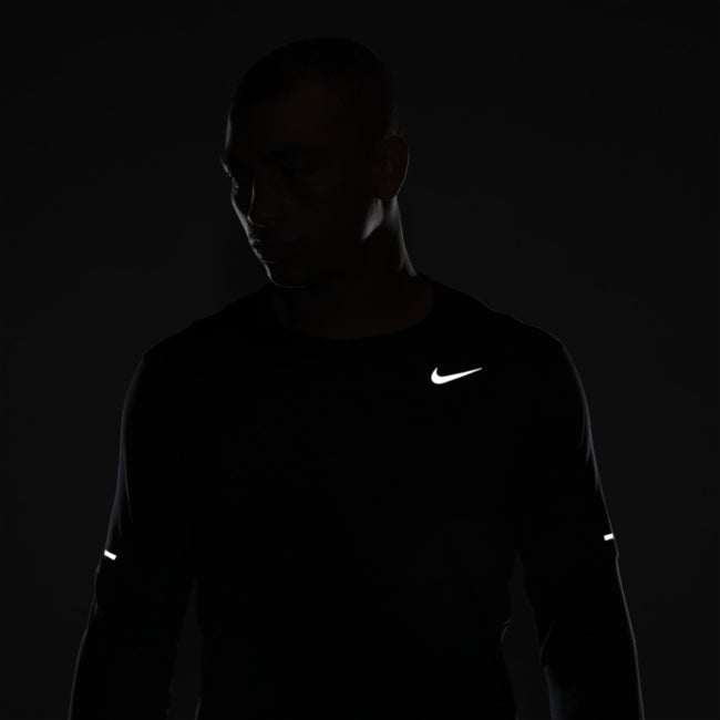 Nike Men Regular fit Long Sleeve T-Shirt Shirt XXL Black Solid