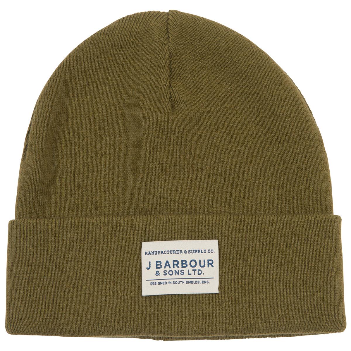 Barbour Nautical Cuffed Beanie Green OS