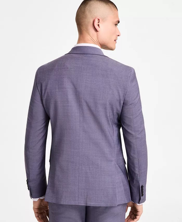 Bar Iii Mens Slim fit Double Breasted Suit Jacket Blazer 38 S Lavender Purple