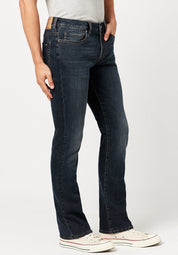 Buffalo David Bitton Men's King Slim Boot Cut Jeans Navy 33X32