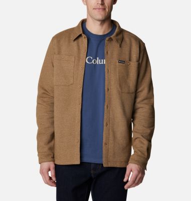Columbia Great Hart Mountain Omni Shade Xl Dark Beige Shirt Jacket