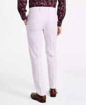 Bar Iii Mens Slim fit Dress Pants 30 / 30 Lilac Purple Solid Linen