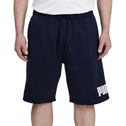 PUMA Mens Big and Tall Mid Rise Workout Shorts Blue 3XL