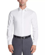 Calvin Klein Mens Slim Fit Stretch Flex Button Down Shirt White 14.5 32 33
