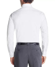 Calvin Klein Mens Slim Fit Stretch Button Down Dress Shirt White 17 34 35 XL