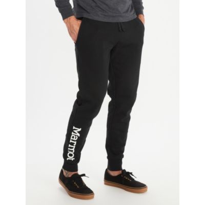 Marmot Men's Coastal Logo Jogger Pants  Black Large
