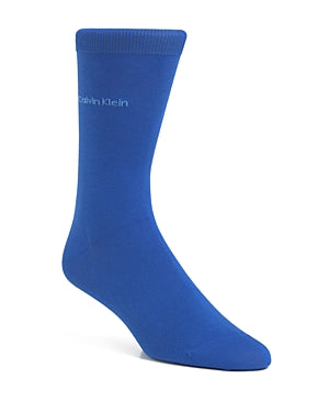 Calvin Klein Men's Giza Cotton Crew Sock Blue 7 - 12