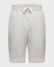 Officine Generale Mens Classic fit Drawstring Shorts 48 / 8.2 Beige Solid