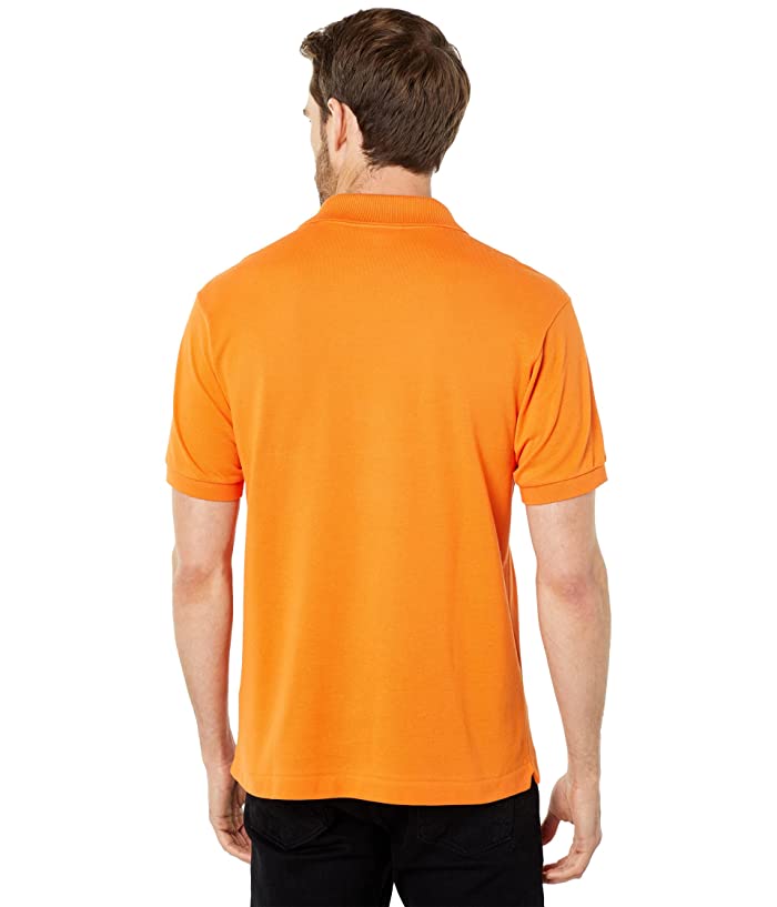 Lacoste Mens Short Sleeve L.12.12 Pique Polo Shirt Fango Orange EU 6 US XL