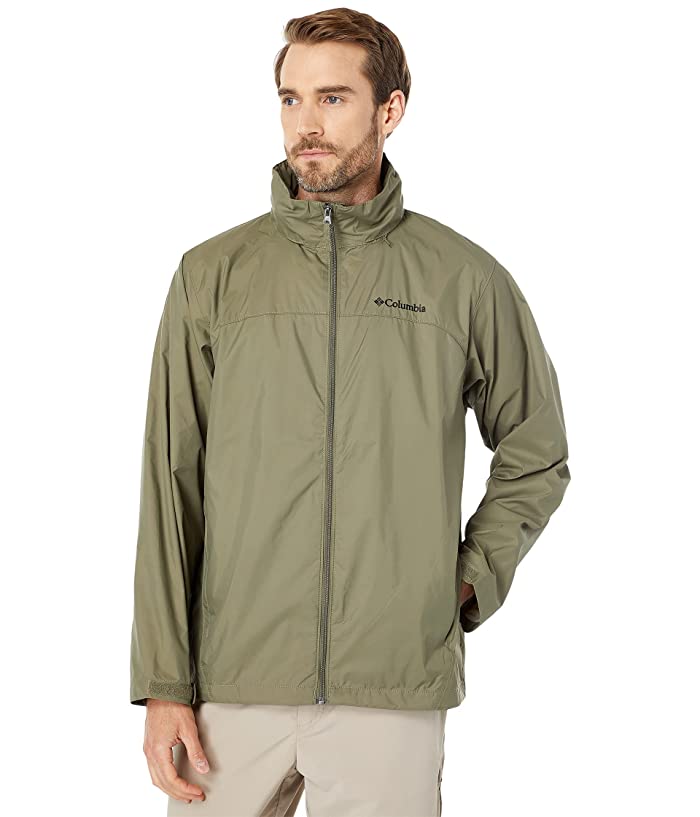 Columbia Men Regular fit Raincoat Coat XXL Green Solid