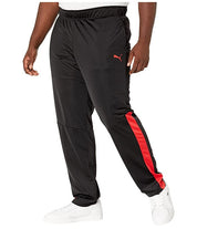 Puma Men's Big & Tall Black Red Track Pants Sweatpants 3XL