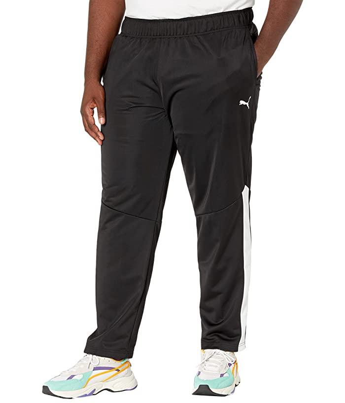 PUMA Mens Big and Tall Mid Rise Straight Track Pants Black 3XLT