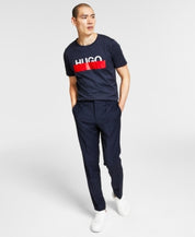 Hugo Boss Mens Slim fit Dress Pants 30 / 32 Navy Blue Solid Stretch