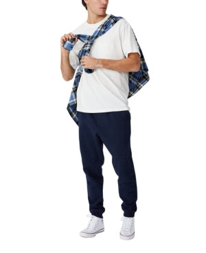 Men's Trippy Slim Trackie Pants  True Navy Cotton On Navy Small
