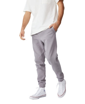 Cotton On Men's Trippy Slim Trackie Pants Light Grey Medium