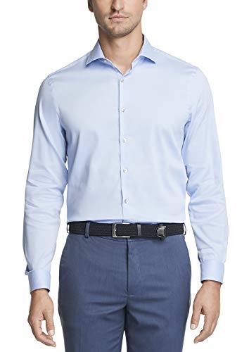 Van Heusen Mens Stain Shield Sky Blue Dress Shirt 17 / 34