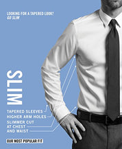 Van Heusen Mens Stain Shield Sky Blue Dress Shirt 17 / 34