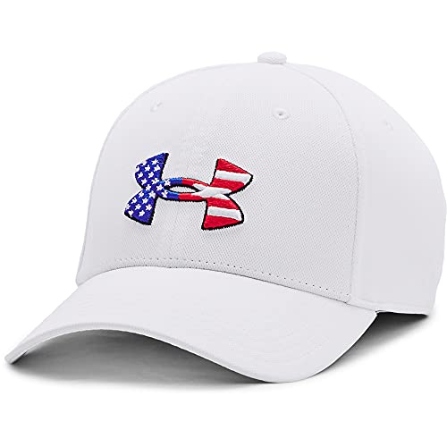 Under Armour Men's Freedom Blitzing Logo Cap Baseball Onyx White Medium - Large