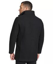 Calvin Klein Men's Urban Walker Coat Detachable Faux Fur Black Large