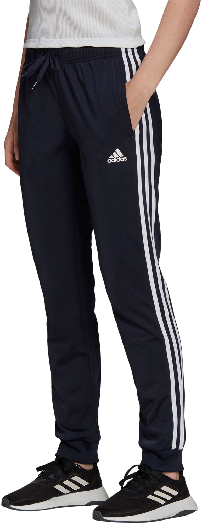 Adidas Womens Slim fit Track Pants 3X Blue Solid