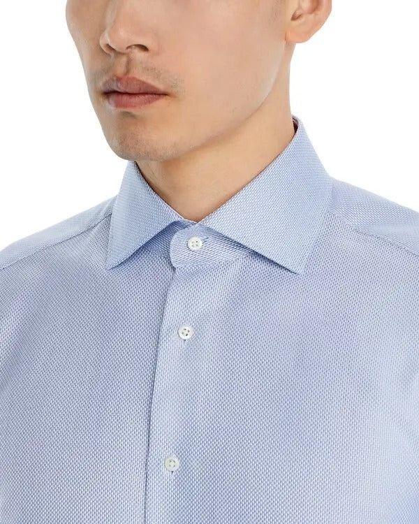 Hugo Boss Mens Regular fit Button-Up Shirt Medium Blue