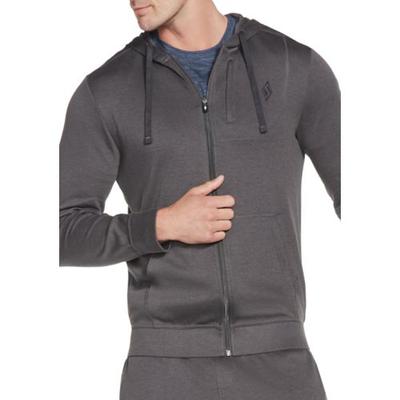Skechers Men's Go Knit Pique Full Zip Hoodie Charcoal 2Xl