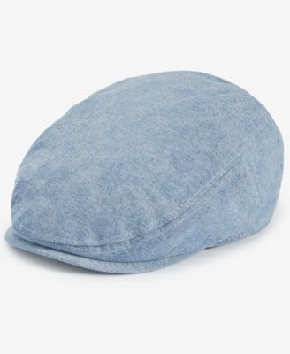 Scala Mens Classic Chambray Ivy Hat Blue Large