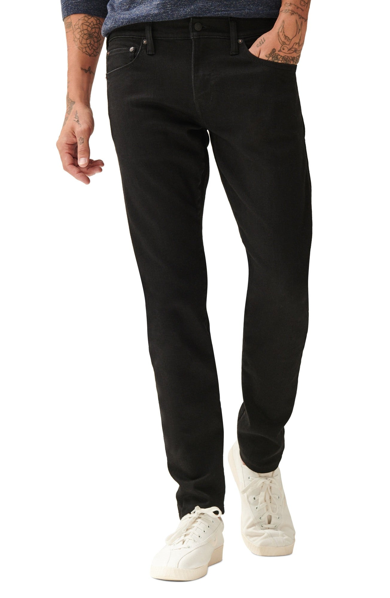 Lucky Brand Men's 110 Slim Coolmax Low Rise Stretch Jeans Black 38 x32