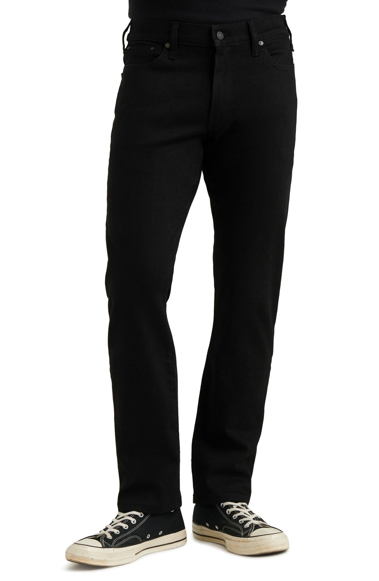 Lucky Brand Mens 363 Vintage Straight Advanced Stretch Jeans Black 42 x 30