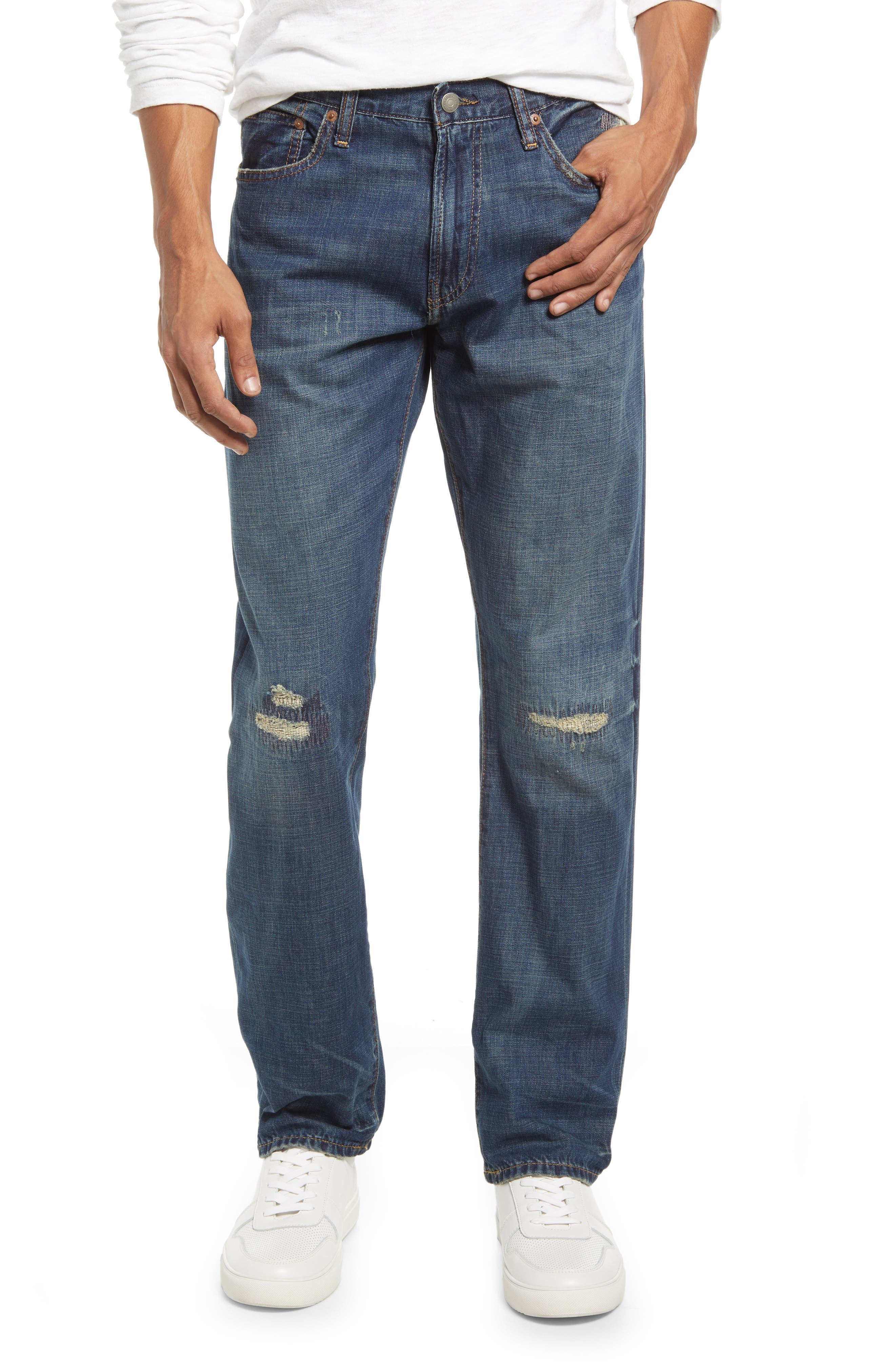 Ralph Lauren Polo Mens Varick Slim Jeans 36 x 30 Blue