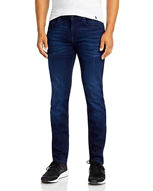7 For All Mankind Mens Slim fit Jeans 34 / 32 Blue Solid