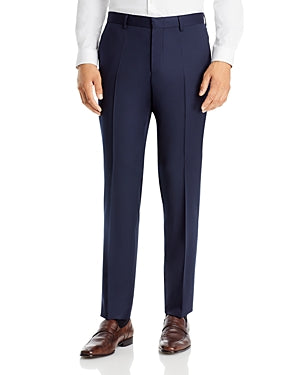 Hugo Boss Mens Slim fit Dress Pants 40 / 35 Navy Blue Stretch
