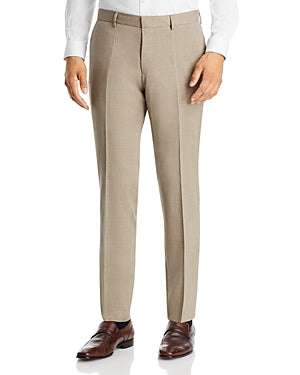 Hugo Boss Mens Slim fit Dress Pants 32 / 32 Beige Stretch