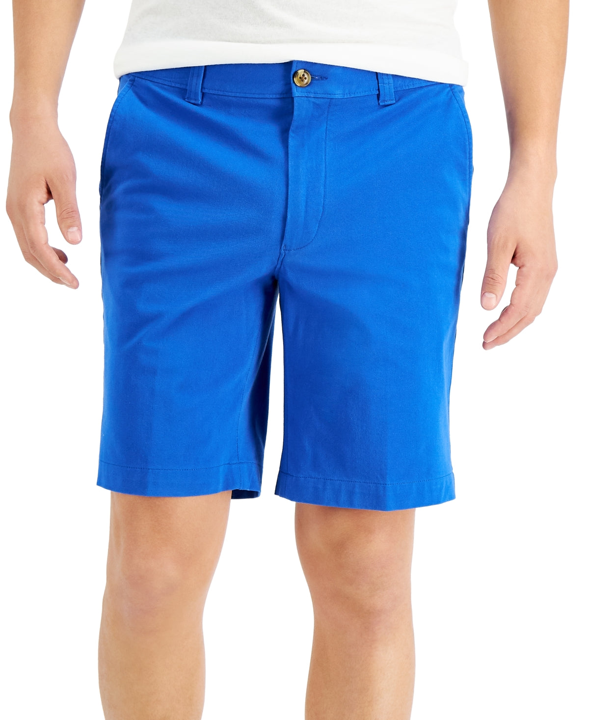 Club Room Men's Regular Fit 9" 4 Way Stretch Shorts Laser Blue 42