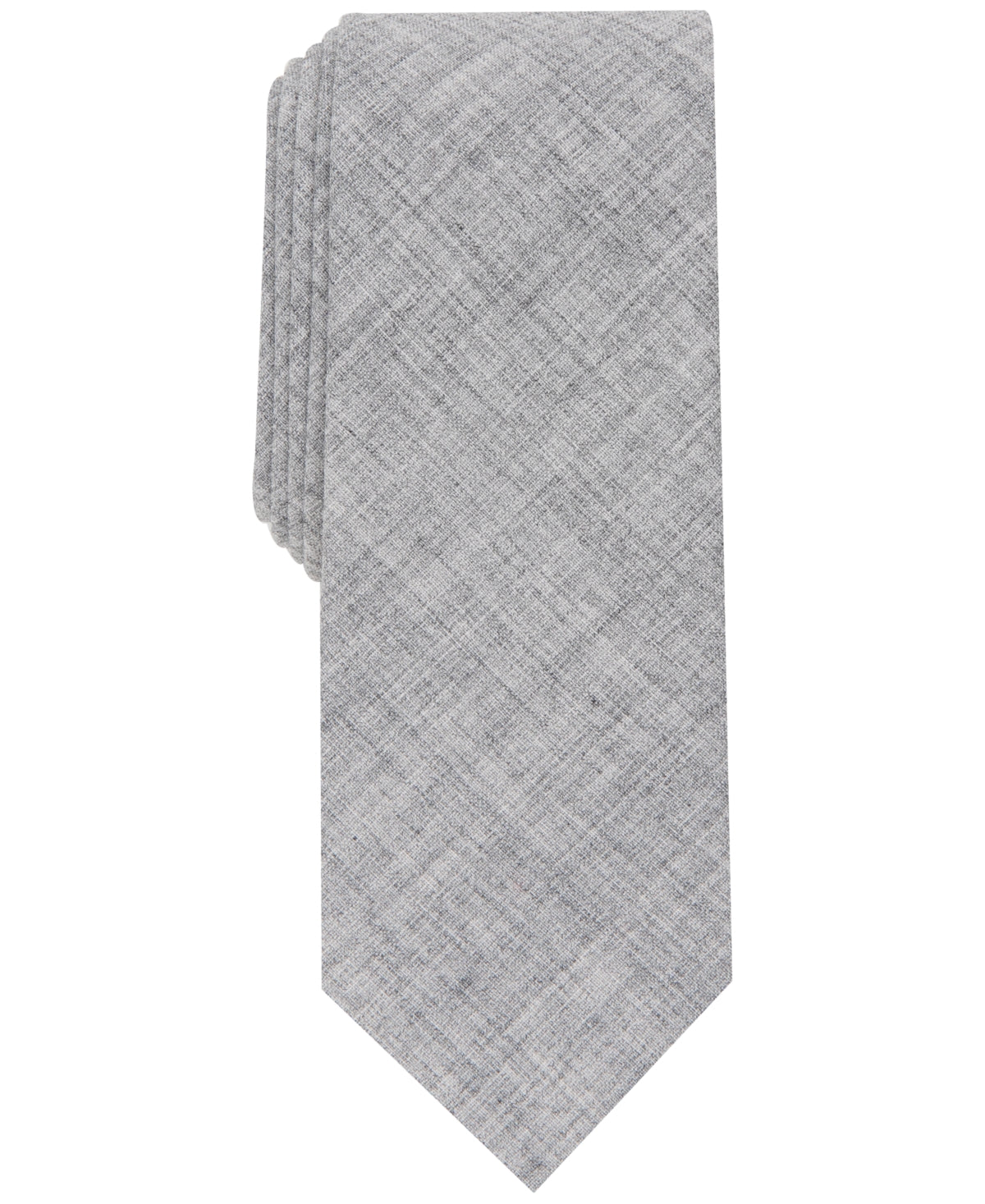 Bar III Men's Necktie Grenier Charcoal Grey Solid Tie