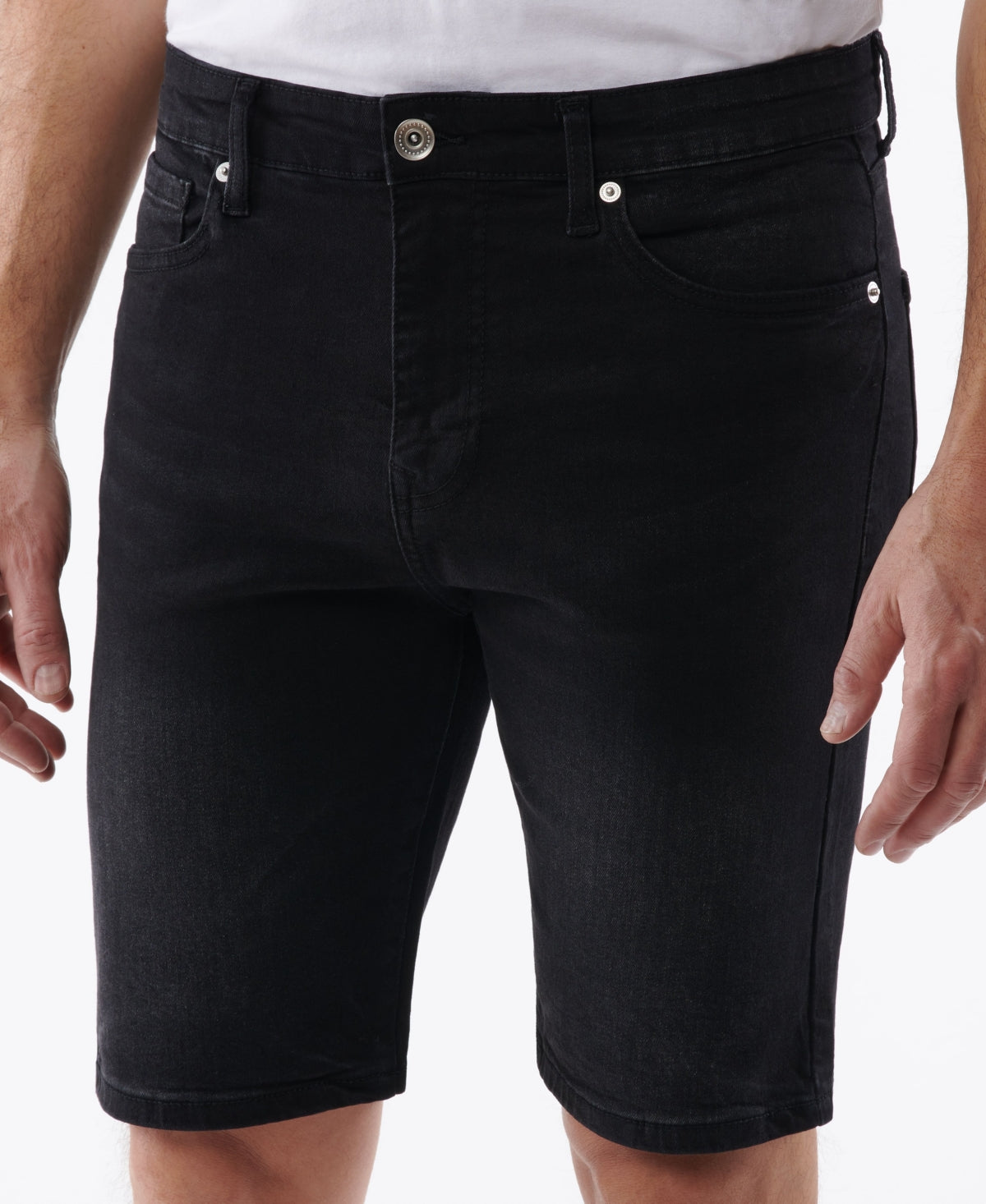 Lazer Men's Slim Fit Comfort Flex Stretch 9.5" Shorts Black 40