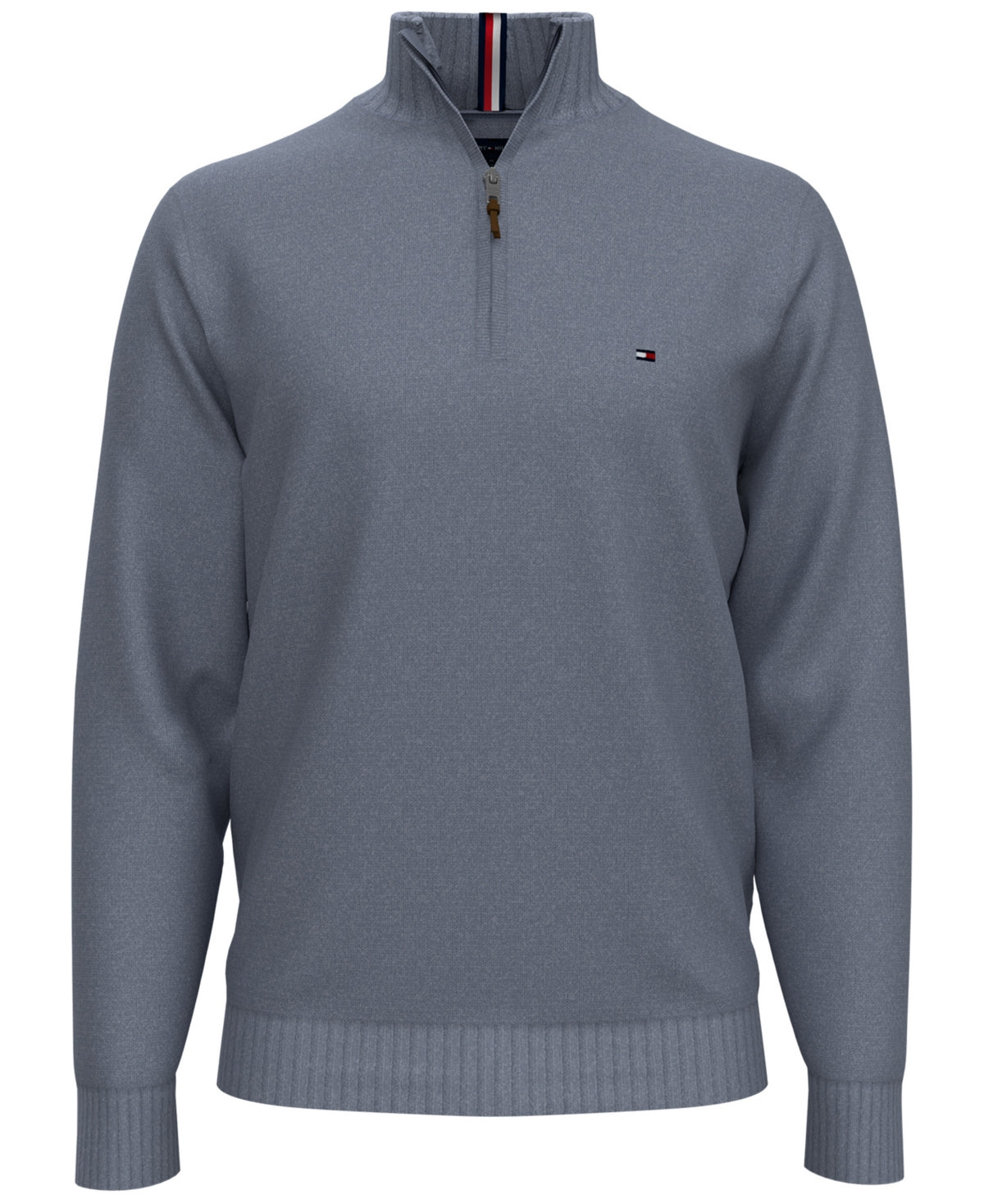 Tommy Hilfiger Men's Quarter-Zip Pullover Sweater Blue Small