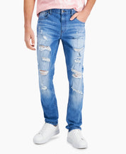 INC International Concepts Mens James Skinny Jeans Light Wash Blue 32 x 32
