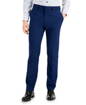 Kenneth Cole Mens Slim fit Dress Pants 40 / 32 Navy Blue Solid Stretch