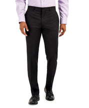 Kenneth Cole Mens Slim fit Dress Pants 36 / 32 Black Solid