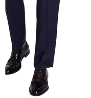 Michael Kors Mens Classic fit Dress Pants 42 / 32 Navy Blue Plaid Wool