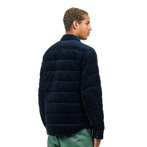 Polo Ralph Lauren Mens Cotton Corduroy Quilted Down Jacket Small Navy Blue