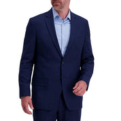 Haggar Mens Classic fit Suit Jacket Blazer 48 R Navy Blue Solid