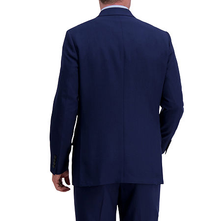 Haggar Mens Classic fit Suit Jacket Blazer 48 R Navy Blue Solid
