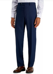Nautica Men's Modern-Fit Bi-Stretch Suit Pants Blue Birdseye 30 x 32