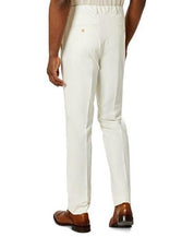 Kenneth Cole Flex Mens Suit Pants 42 x 32 Slim-Fit Stretch White Solid Flat Pant