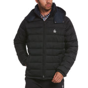 Original Penguin Mens Quilted Puffer Jacket True Black Medium
